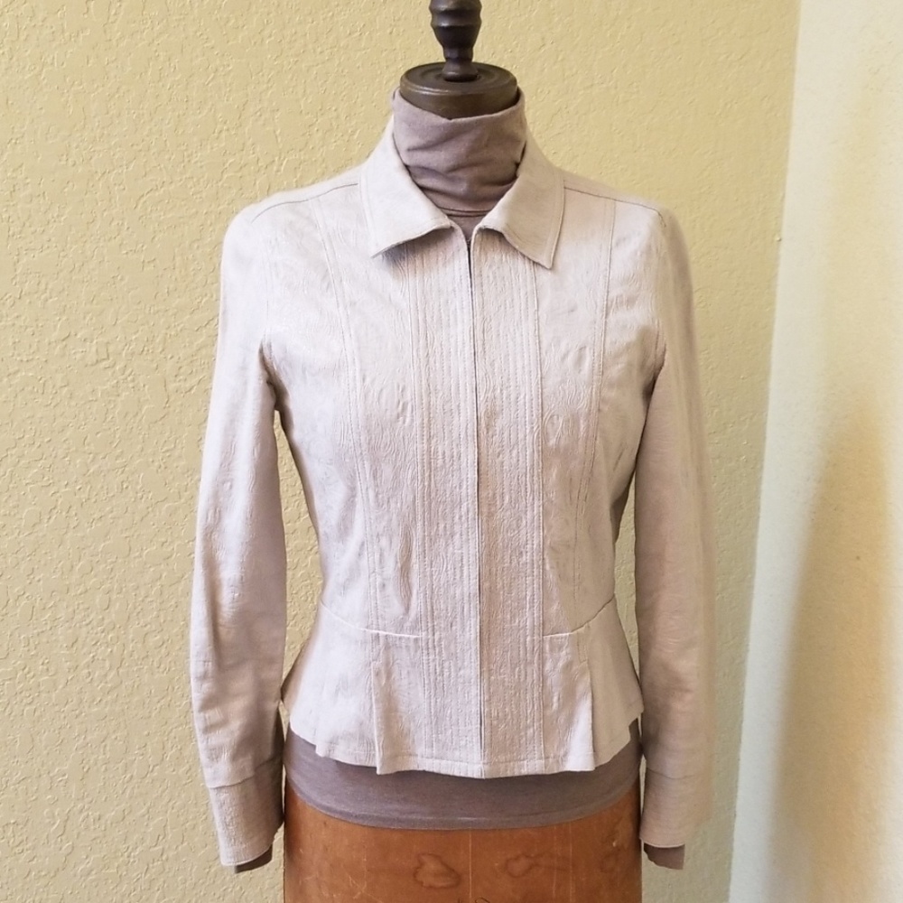 REBA BEIGE METALLIC JACKET SIZE 4